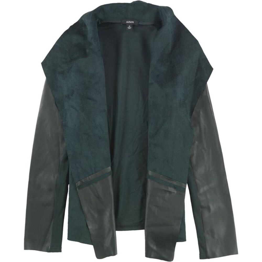 Alfani Womens 3-Tone Jacket, Green, XL, DM